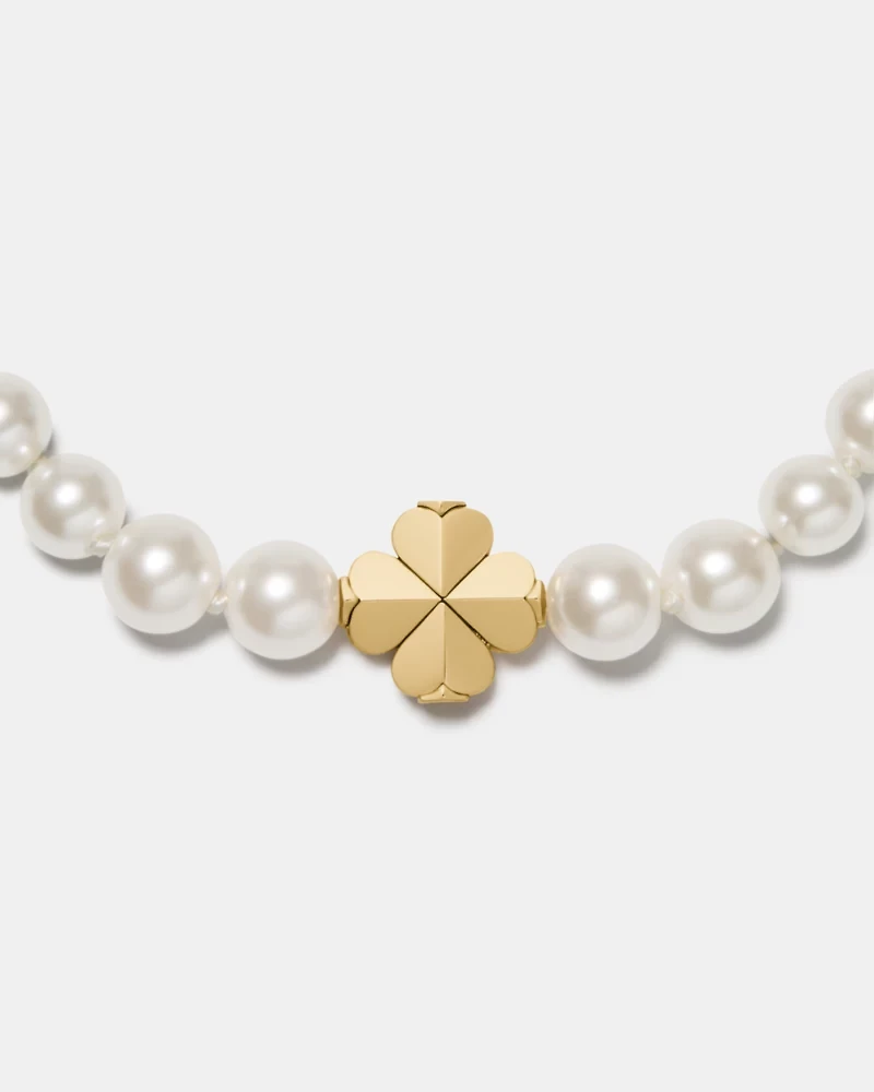 Spade Flower Pearl Bracelet