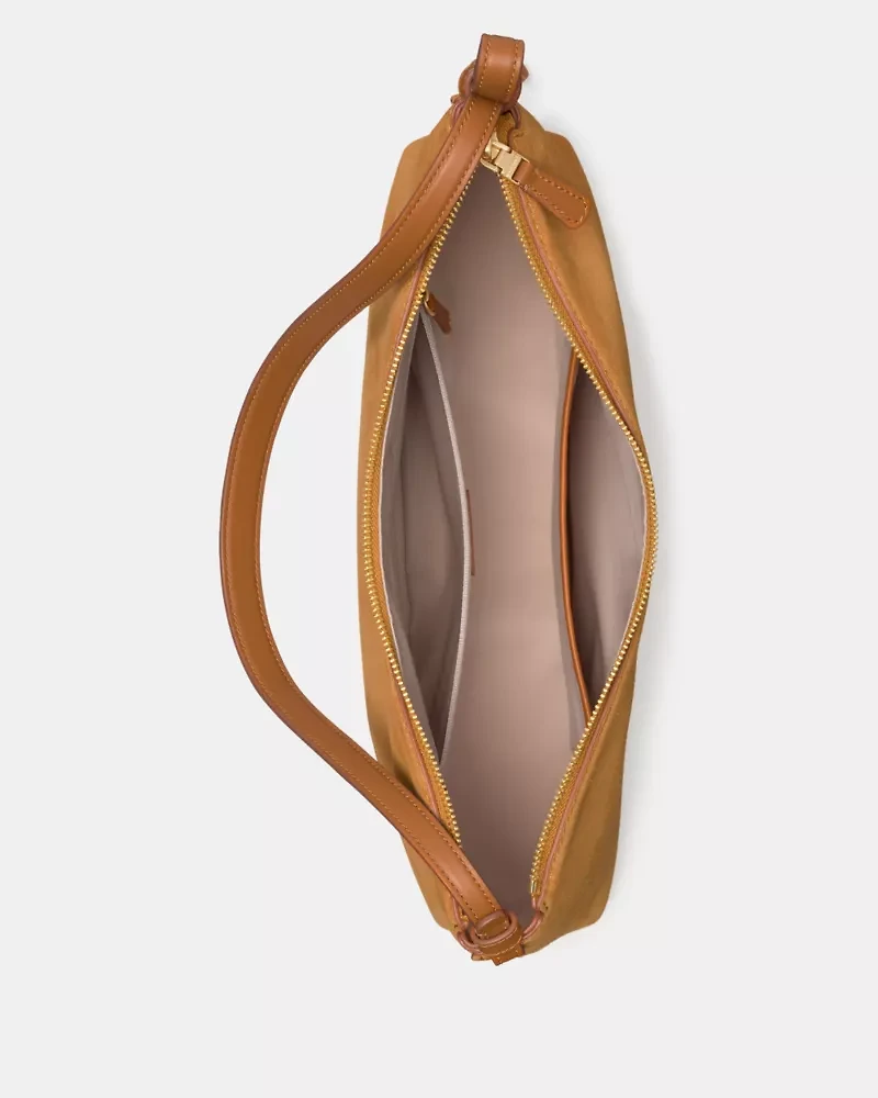 Loop Suede Large Shoulder Bag