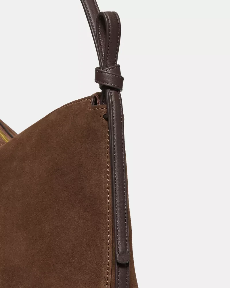 Loop Suede Large Shoulder Bag