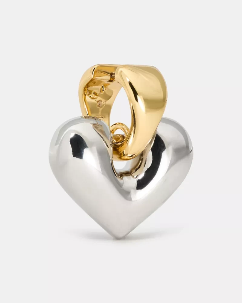 Sculpted Spade Statement Drop Huggies