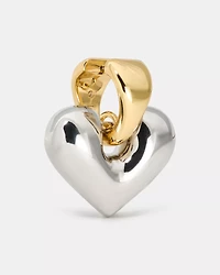 Sculpted Spade Statement Drop Huggies