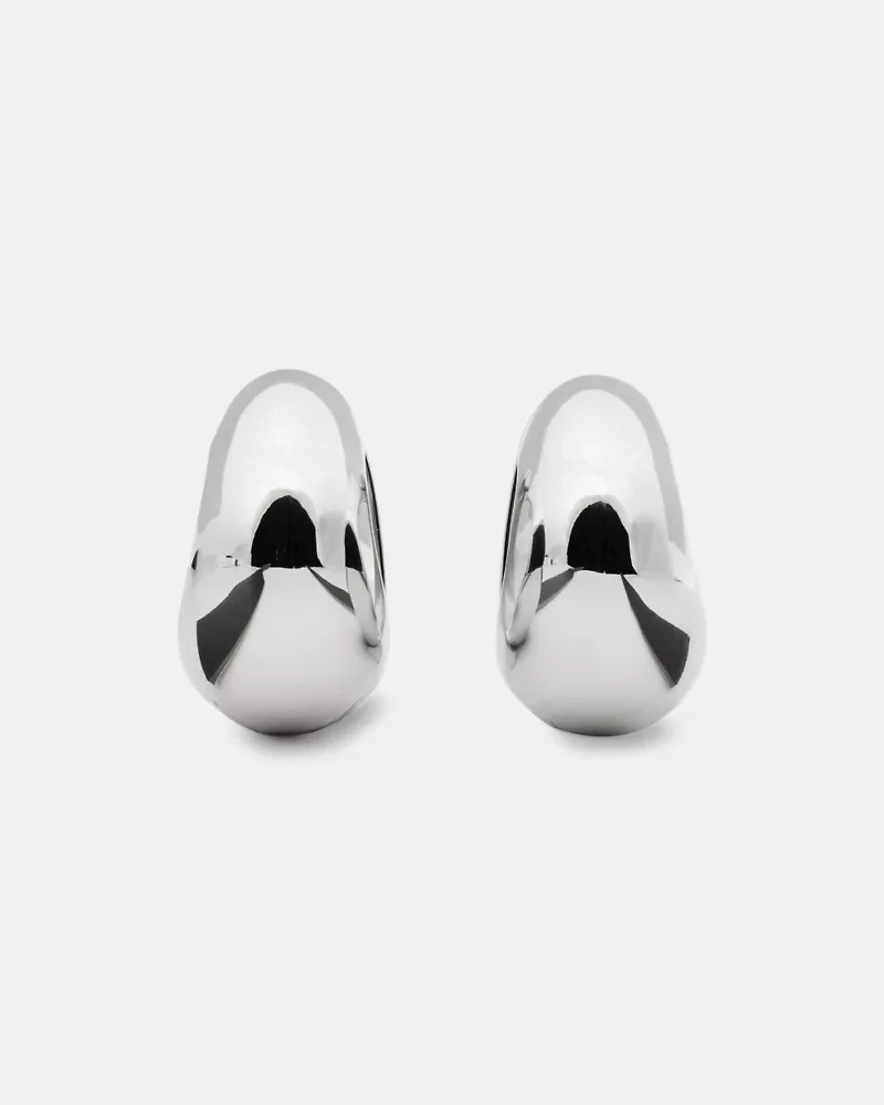 Sculpted Spade Statement Huggies