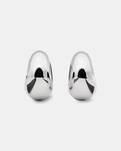 Sculpted Spade Statement Huggies