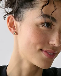 Sculpted Spade Mini Studs