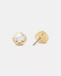 Sculpted Spade Mini Studs