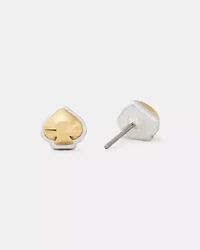 Sculpted Spade Mini Studs