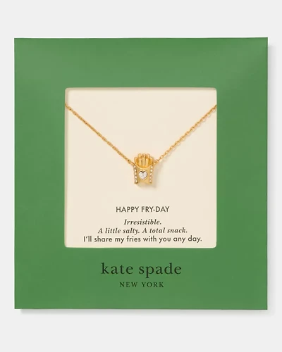 Happy Fry-day Carded Pendant