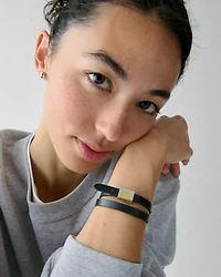 Deco Leather Wrap Bracelet