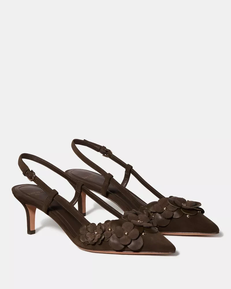 Spade Flower Garden Slingback Pump