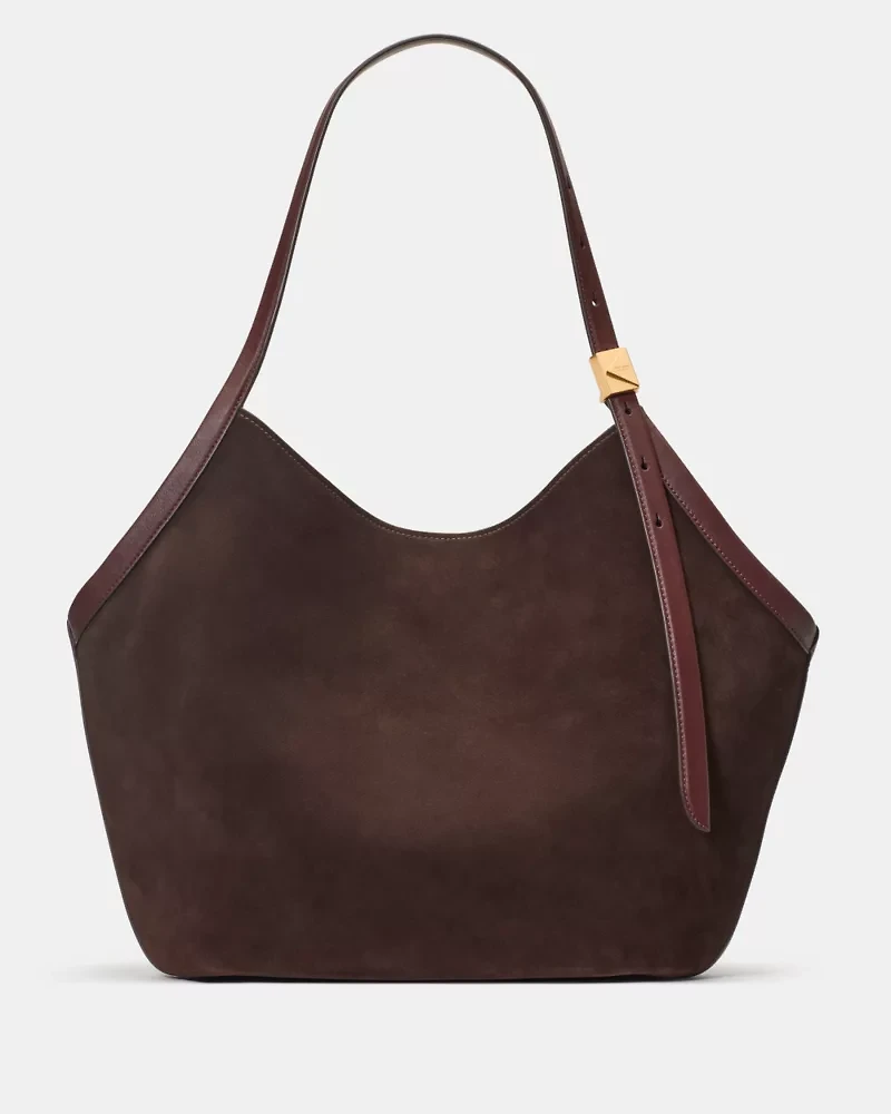 Deco Suede Tulip Tote