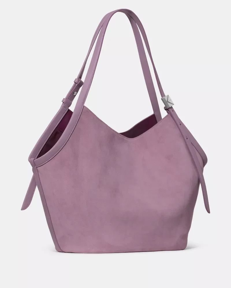 Deco Suede Tulip Tote