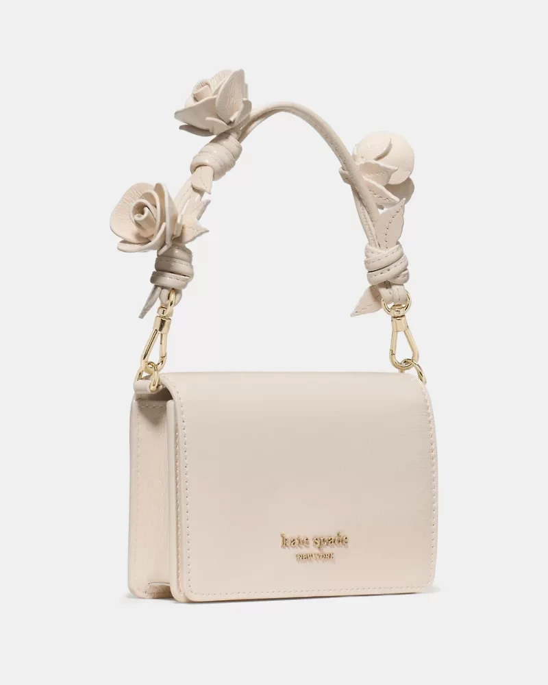 Natasha Patent Rose Strap Mini Bag