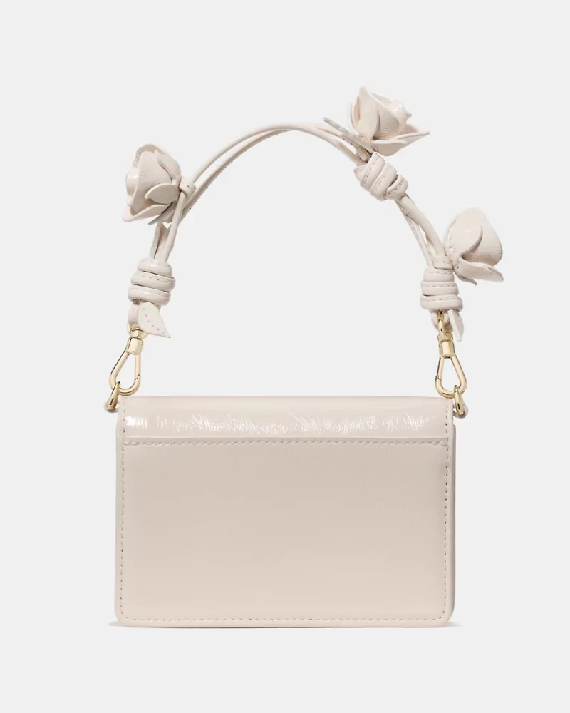 Natasha Patent Rose Strap Mini Bag