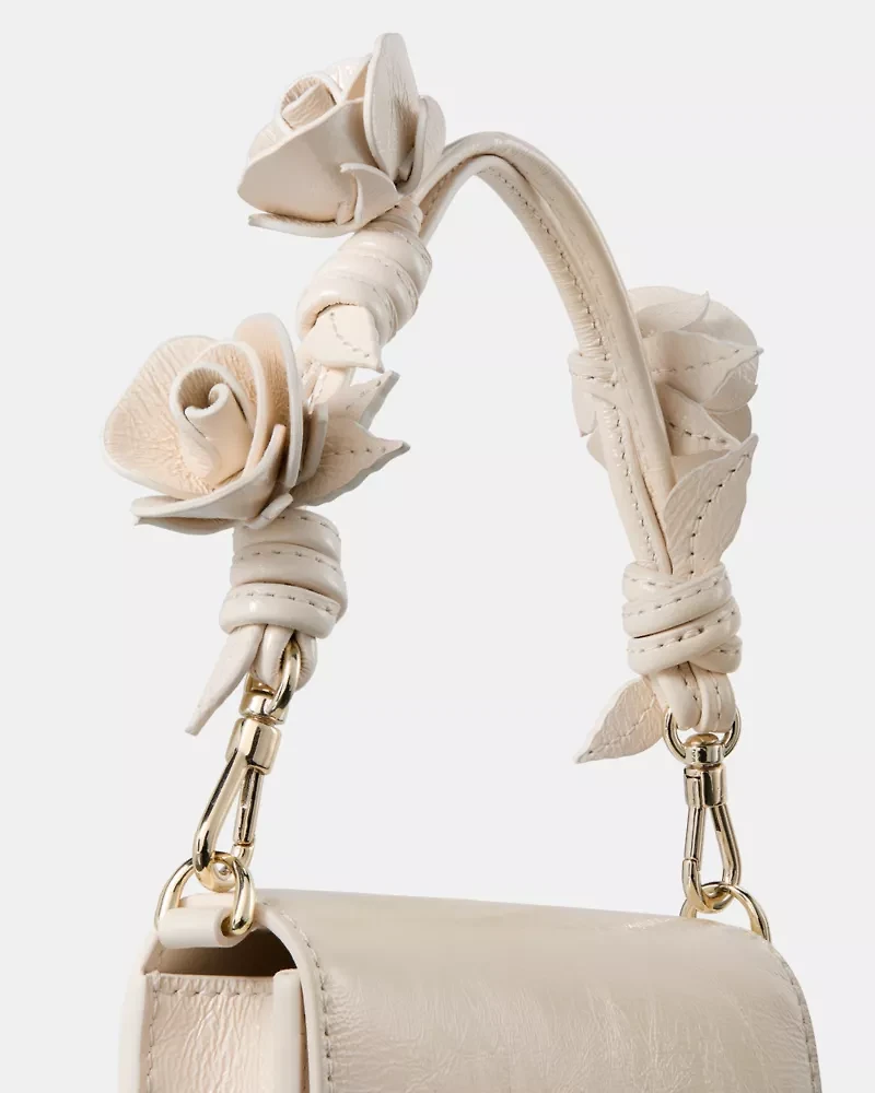 Natasha Patent Rose Strap Mini Bag