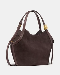 Deco Suede Small Tulip Tote Bag