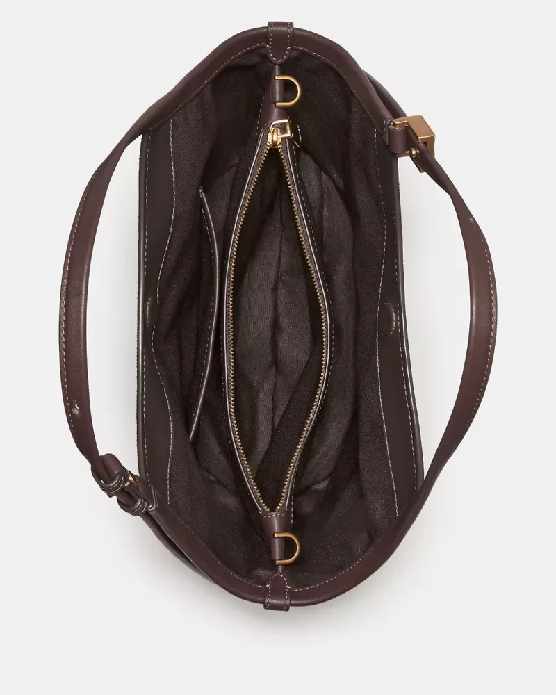 Deco Suede Small Tulip Tote Bag