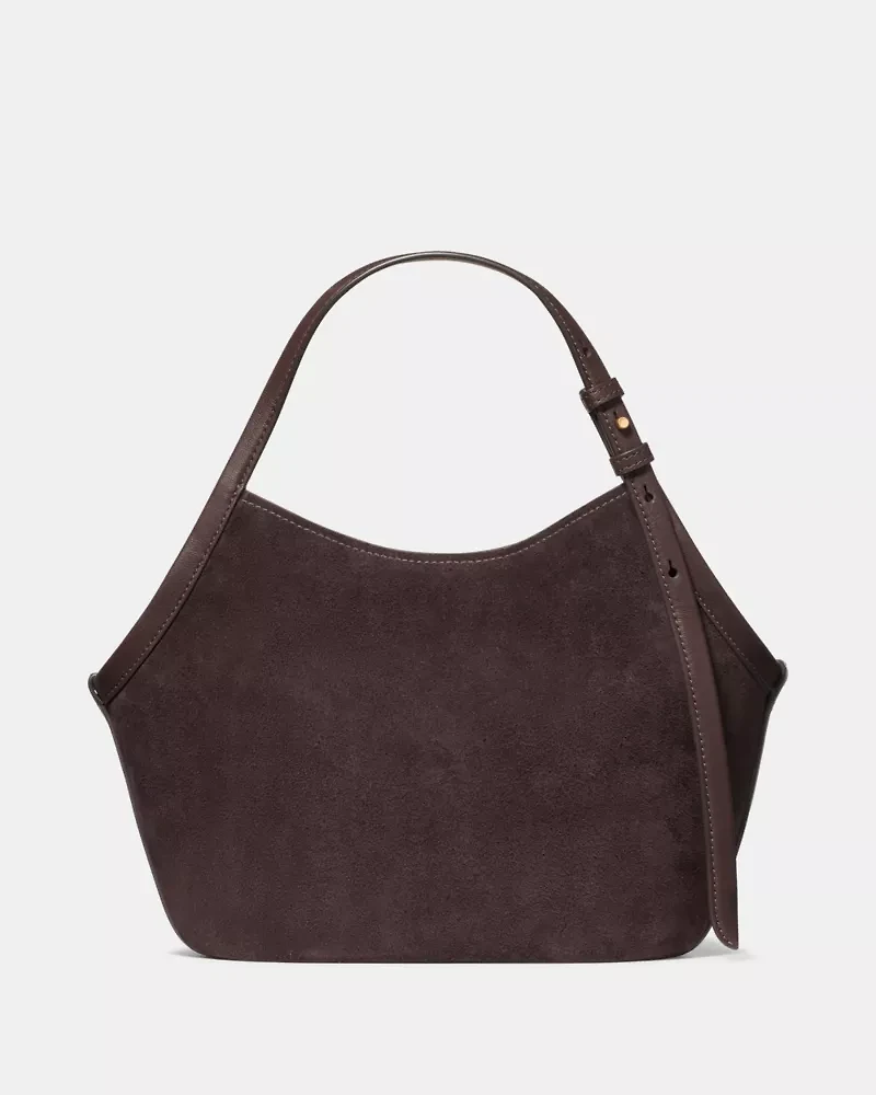 Deco Suede Small Tulip Tote Bag
