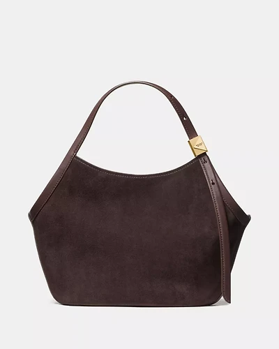 Deco Suede Small Tulip Tote Bag