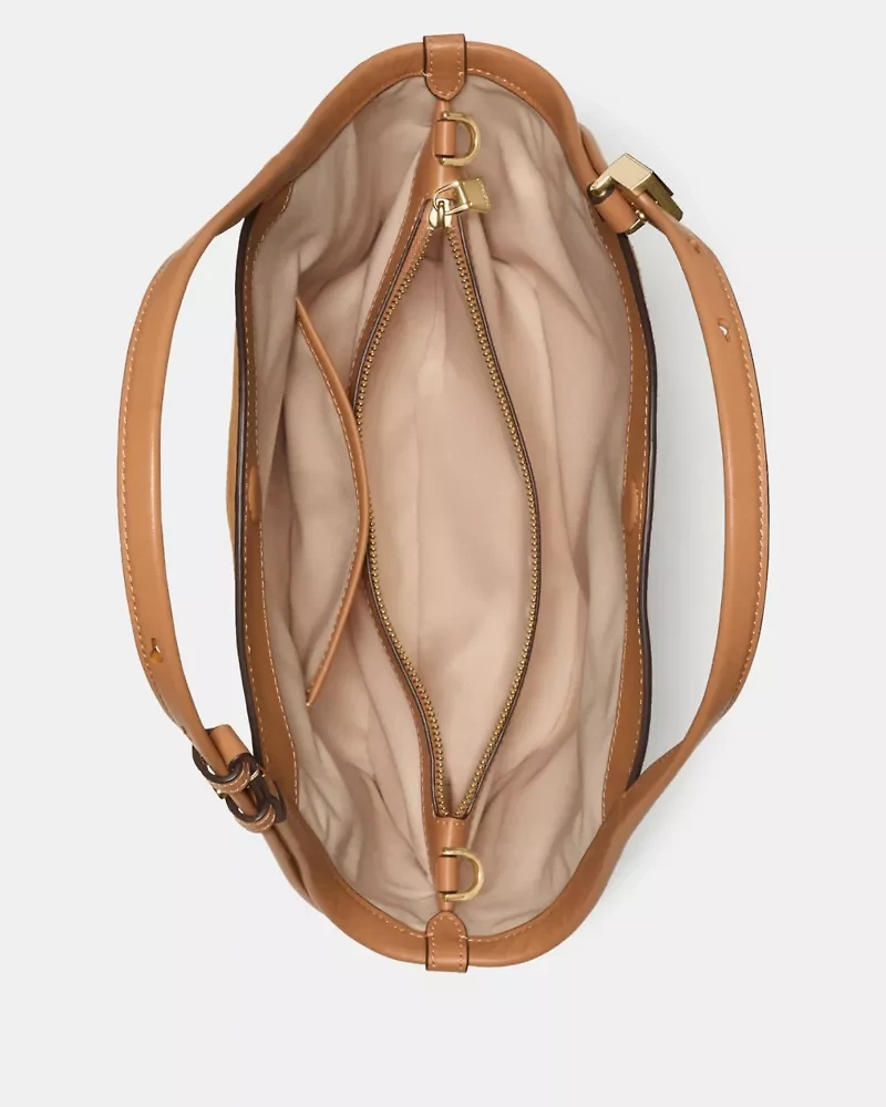 Deco Suede Small Tulip Tote Bag