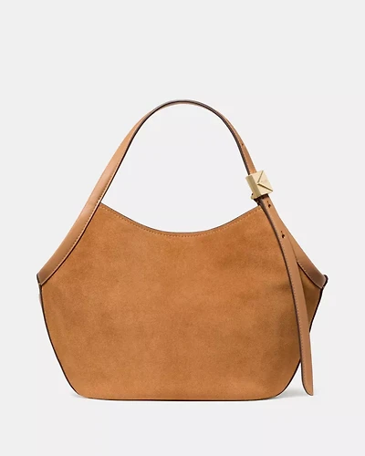 Deco Suede Small Tulip Tote Bag