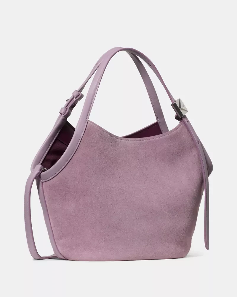 Deco Suede Small Tulip Tote Bag