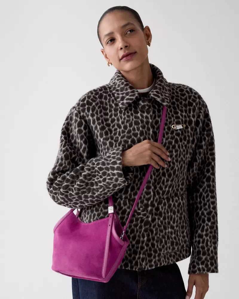 Deco Suede Small Tulip Tote Bag