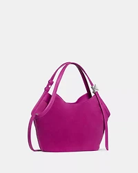 Deco Suede Small Tulip Tote Bag