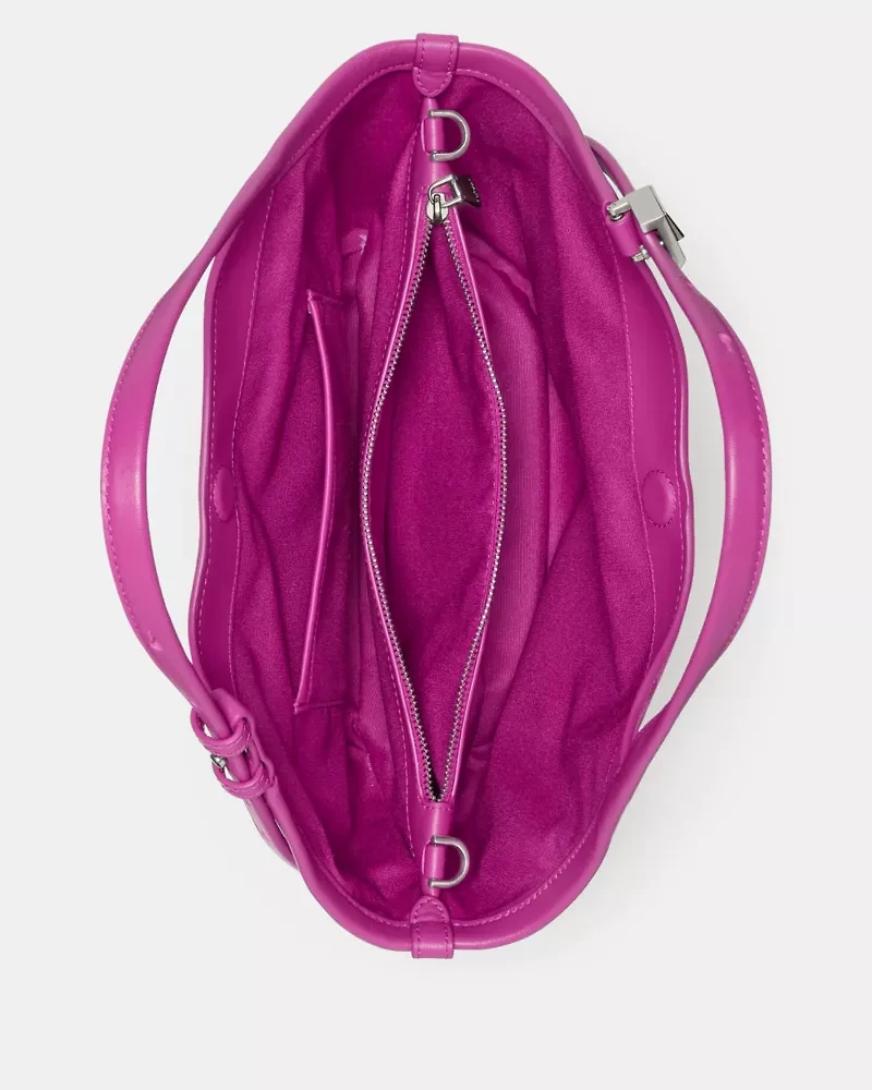 Deco Suede Small Tulip Tote Bag