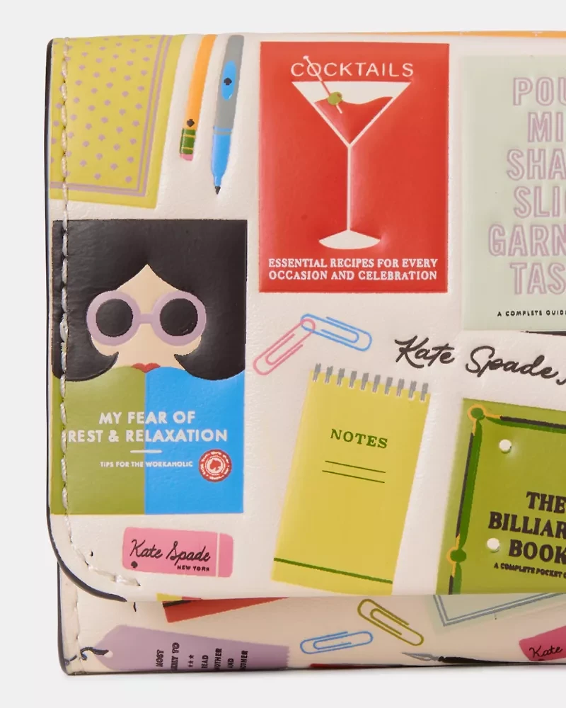 Page Turner Card Case Trifold Wallet