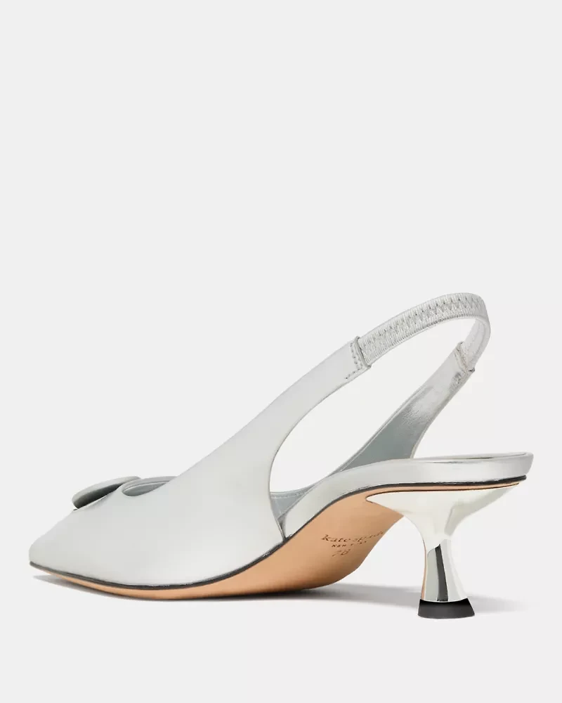 Lover Metallic Slingback Kitten Heel