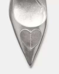 Lover Metallic Slingback Kitten Heel