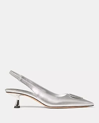 Lover Metallic Slingback Kitten Heel