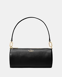 Roulette Glazed Leather Medium Shoulder Bag