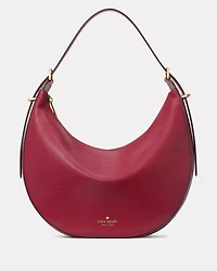 Nova Smooth Leather Large Crescent Shoulder Bag
