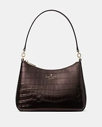 Margot Metallic Croc Embossed Convertible Shoulder Bag