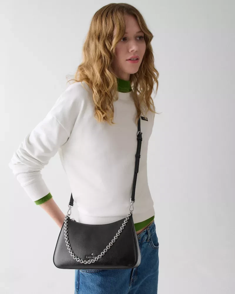 Margot Textured Leather Crossbody Bag