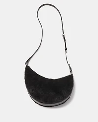 Duo Shearling Bear Crossbody Bag