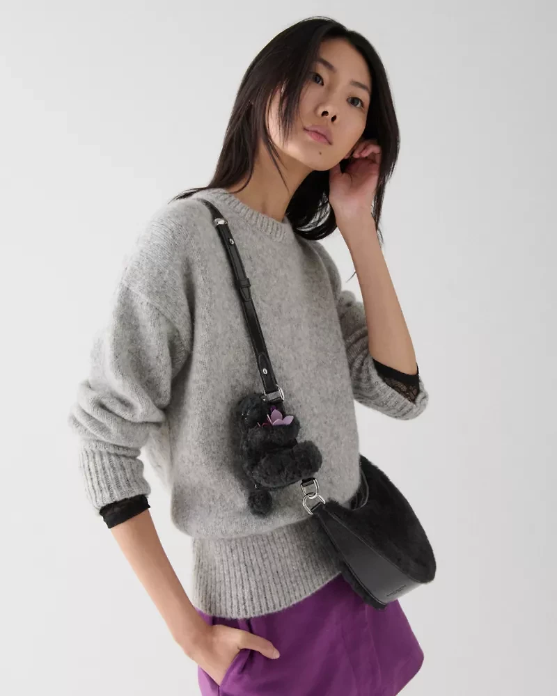 Duo Shearling Bear Crossbody Bag