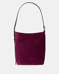 Halo Suede Bucket Bag