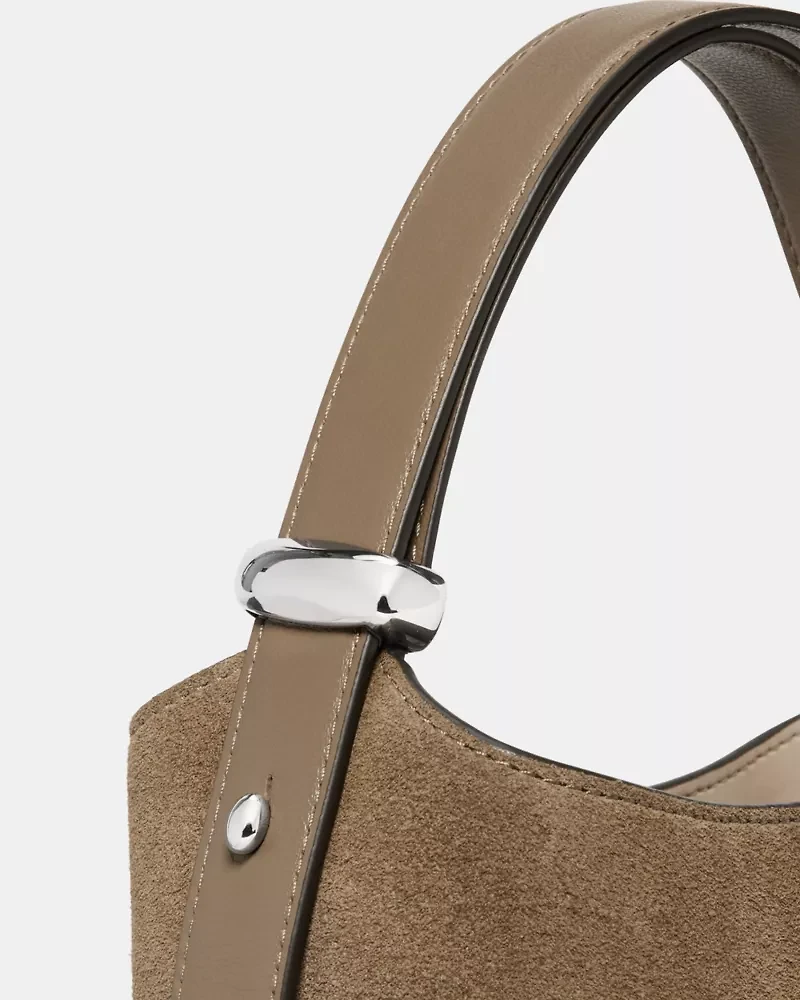 Halo Suede Mini Bucket Bag