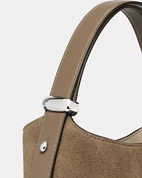 Halo Suede Mini Bucket Bag