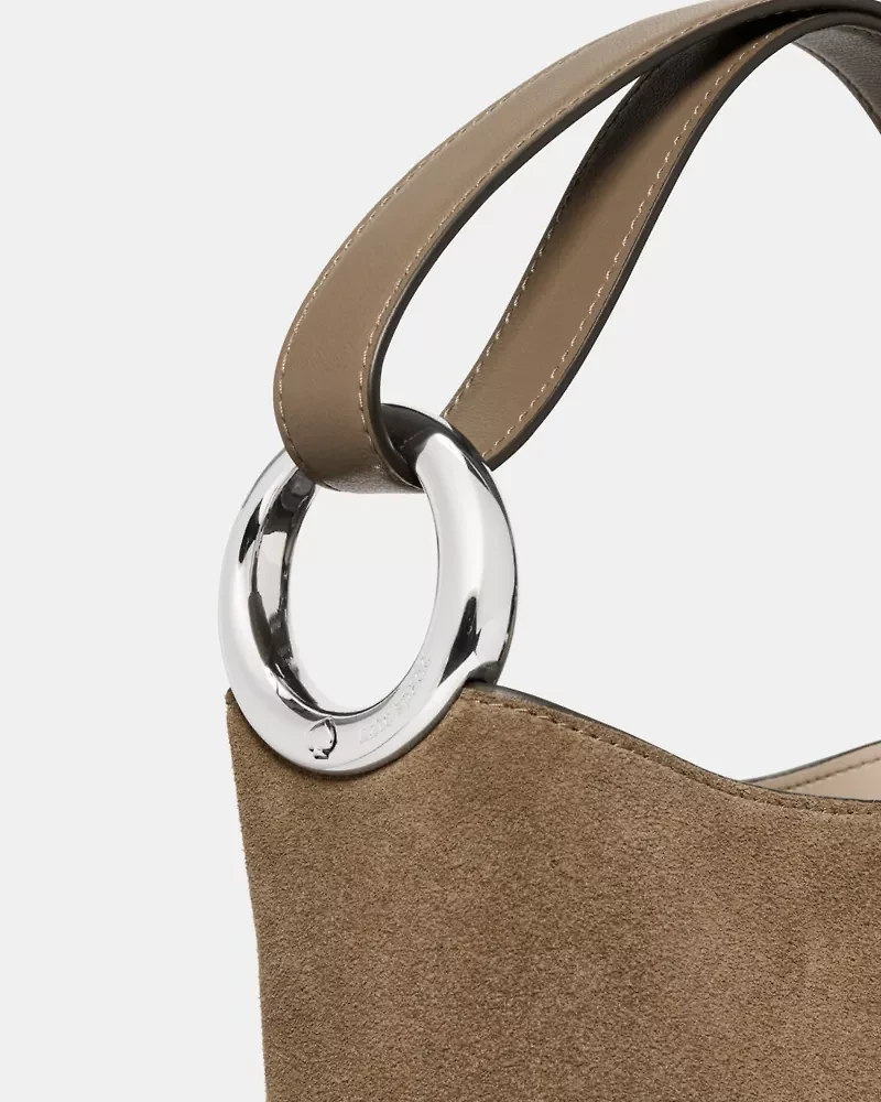 Halo Suede Mini Bucket Bag
