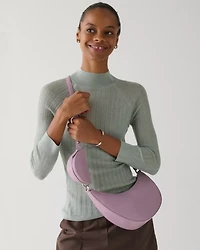 Duo Glazed Leather Crossbody Bag