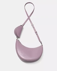 Duo Glazed Leather Crossbody Bag