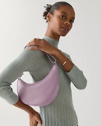 Duo Glazed Leather Crossbody Bag