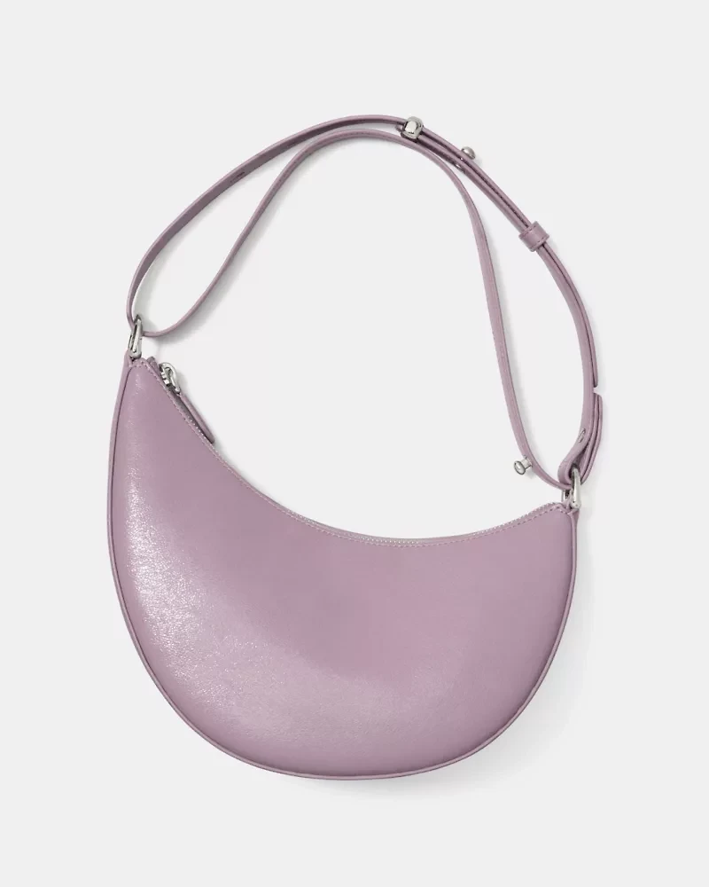 Duo Glazed Leather Crossbody Bag