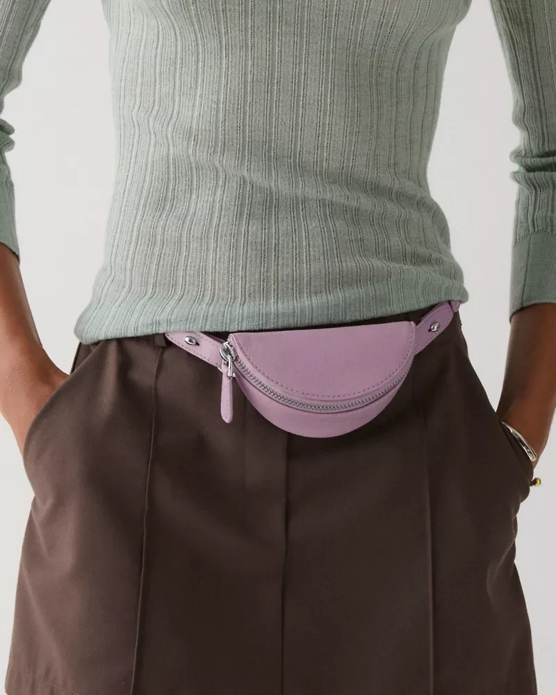 Duo Glazed Leather Crossbody Bag