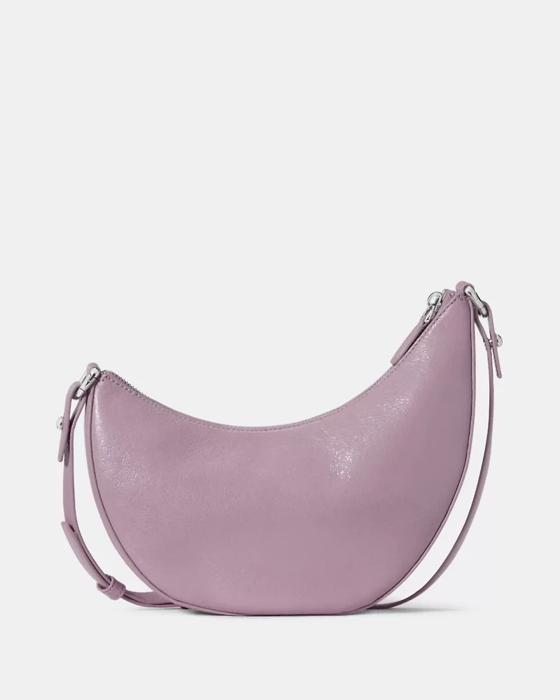 Duo Glazed Leather Crossbody Bag