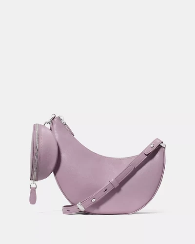 Duo Glazed Leather Crossbody Bag