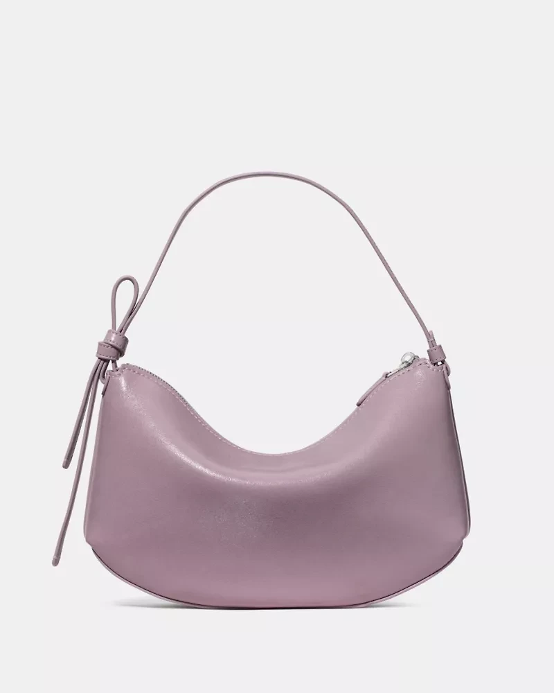 Loop Glazed Leather Shoulder Bag